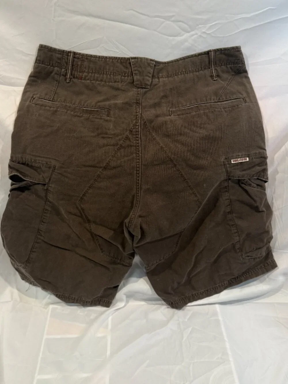 Volcom Stone Scout Y2K Retro Men’s Cargo Shorts Brown Size 34